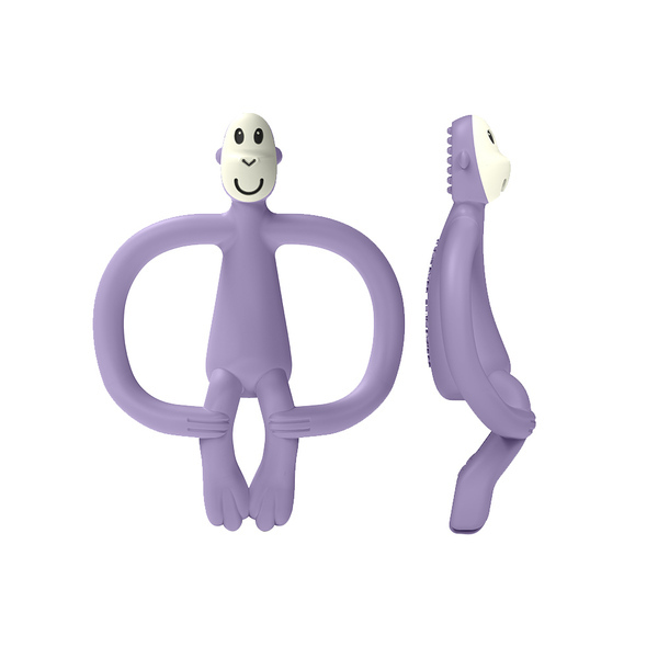 英國Matchstick Monkey 咬咬猴牙刷固齒器 - 紫芋猴