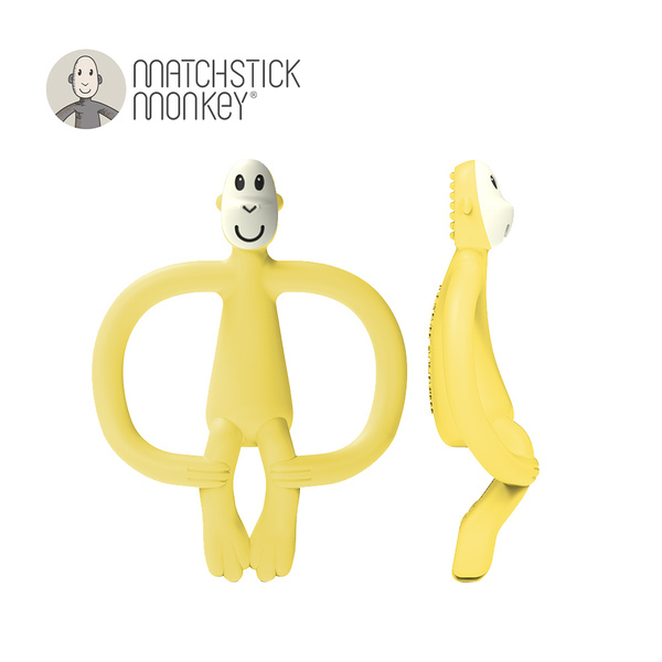英國Matchstick Monkey 咬咬猴牙刷固齒器 - 青檸猴