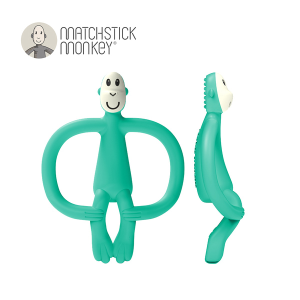 英國Matchstick Monkey 咬咬猴牙刷固齒器 - 薄荷猴