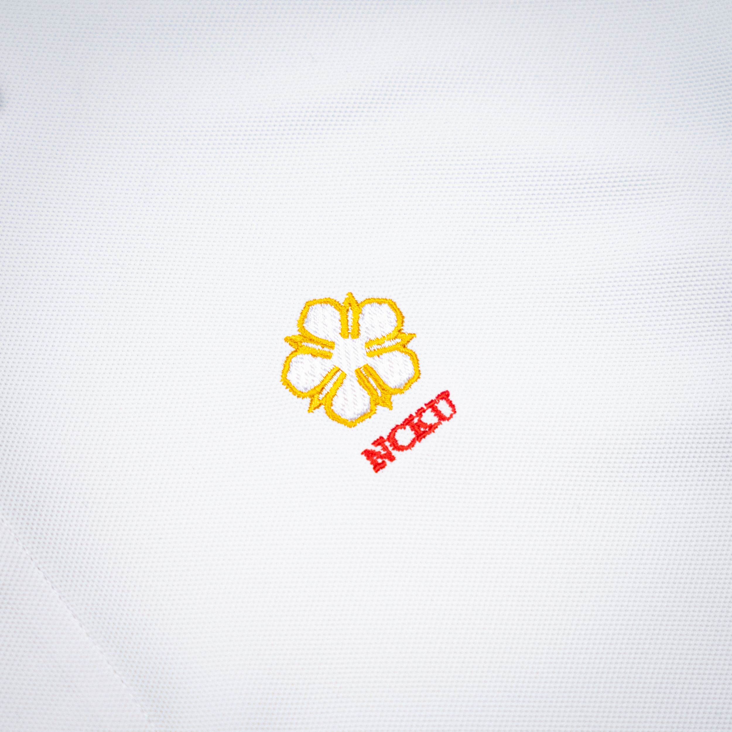 United Athle® 成功大學 NCKU 4.7 oz 高機能網眼 刺繡標章 POLO衫 (白色)