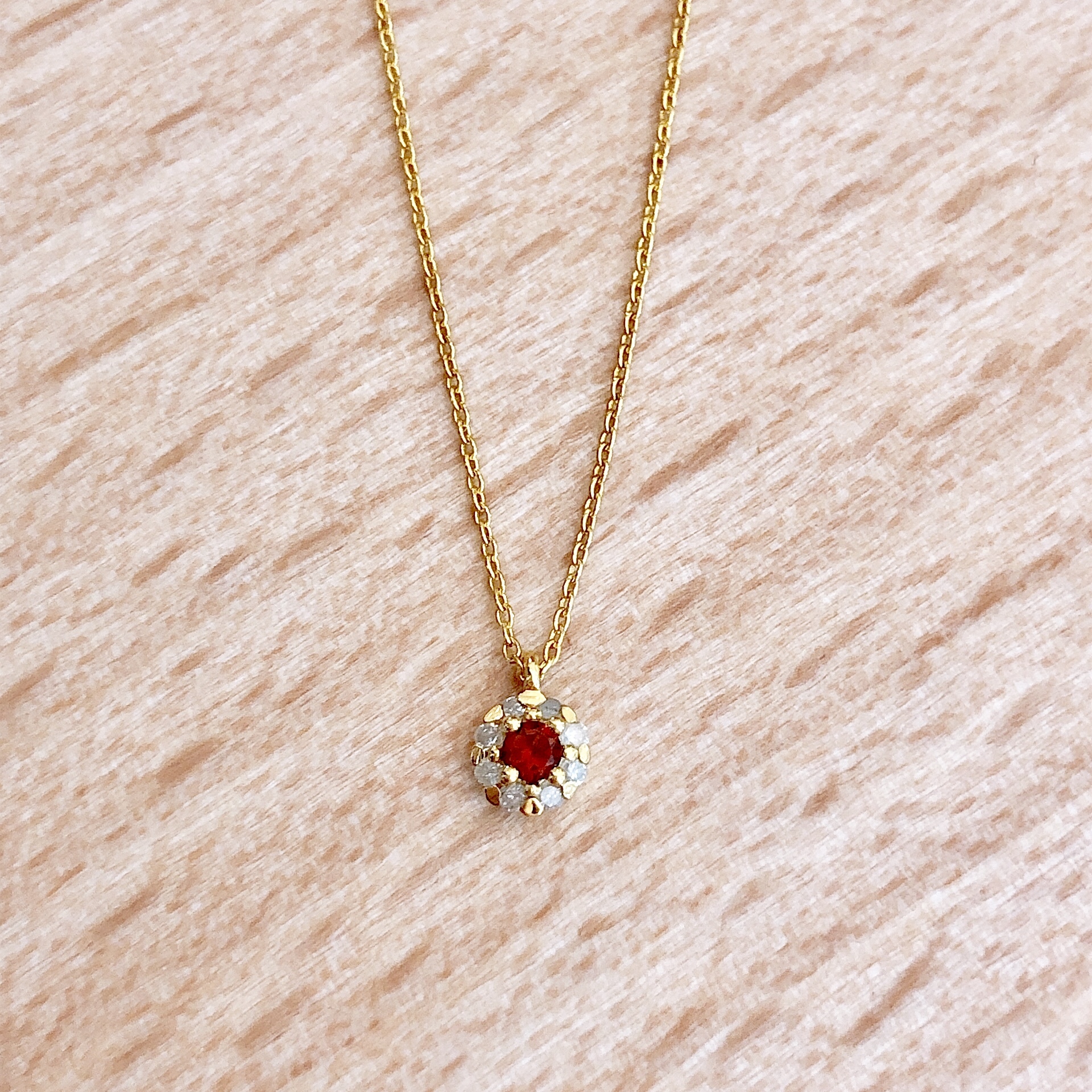 生日石項鍊-1月石榴石