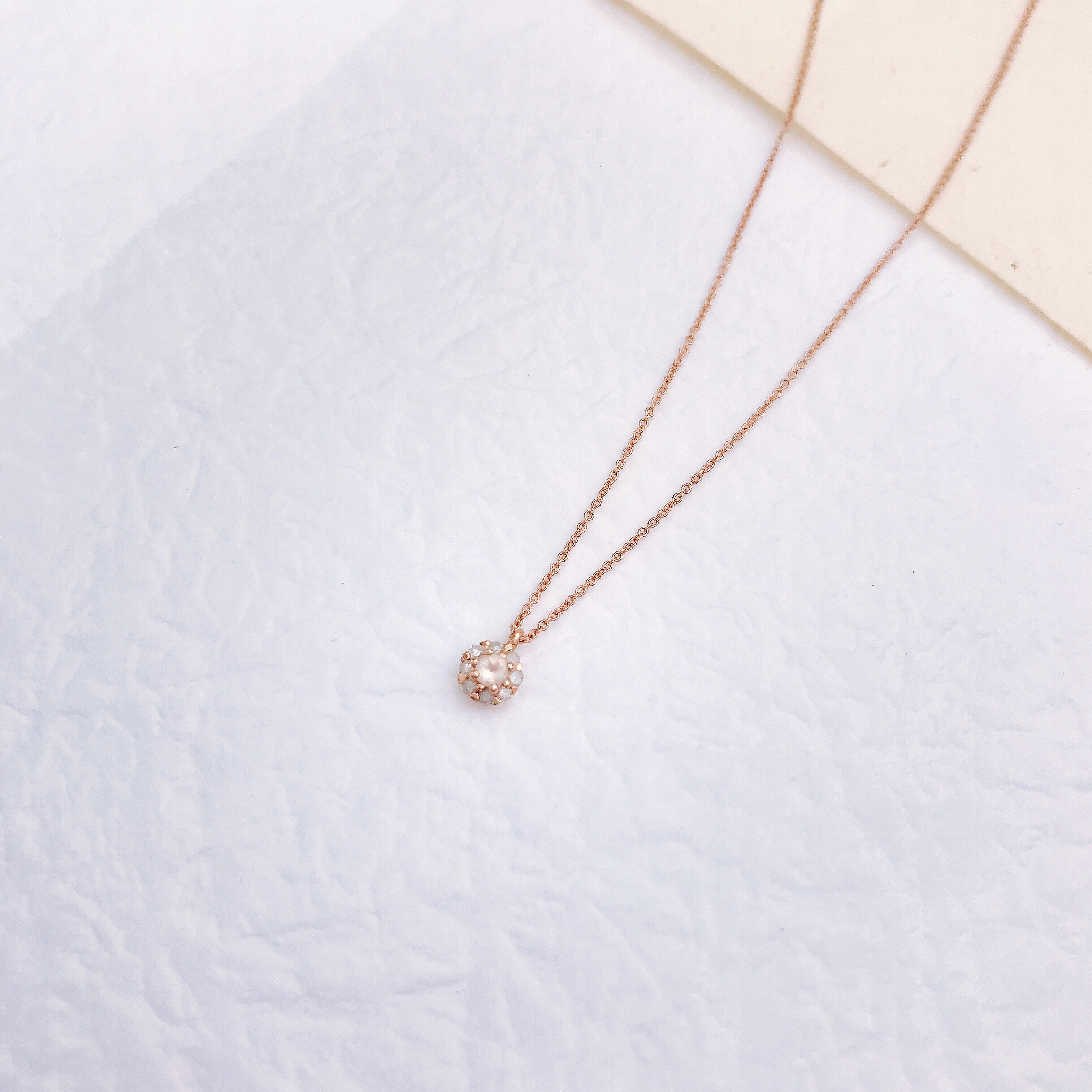 生日石項鍊-6月月光石