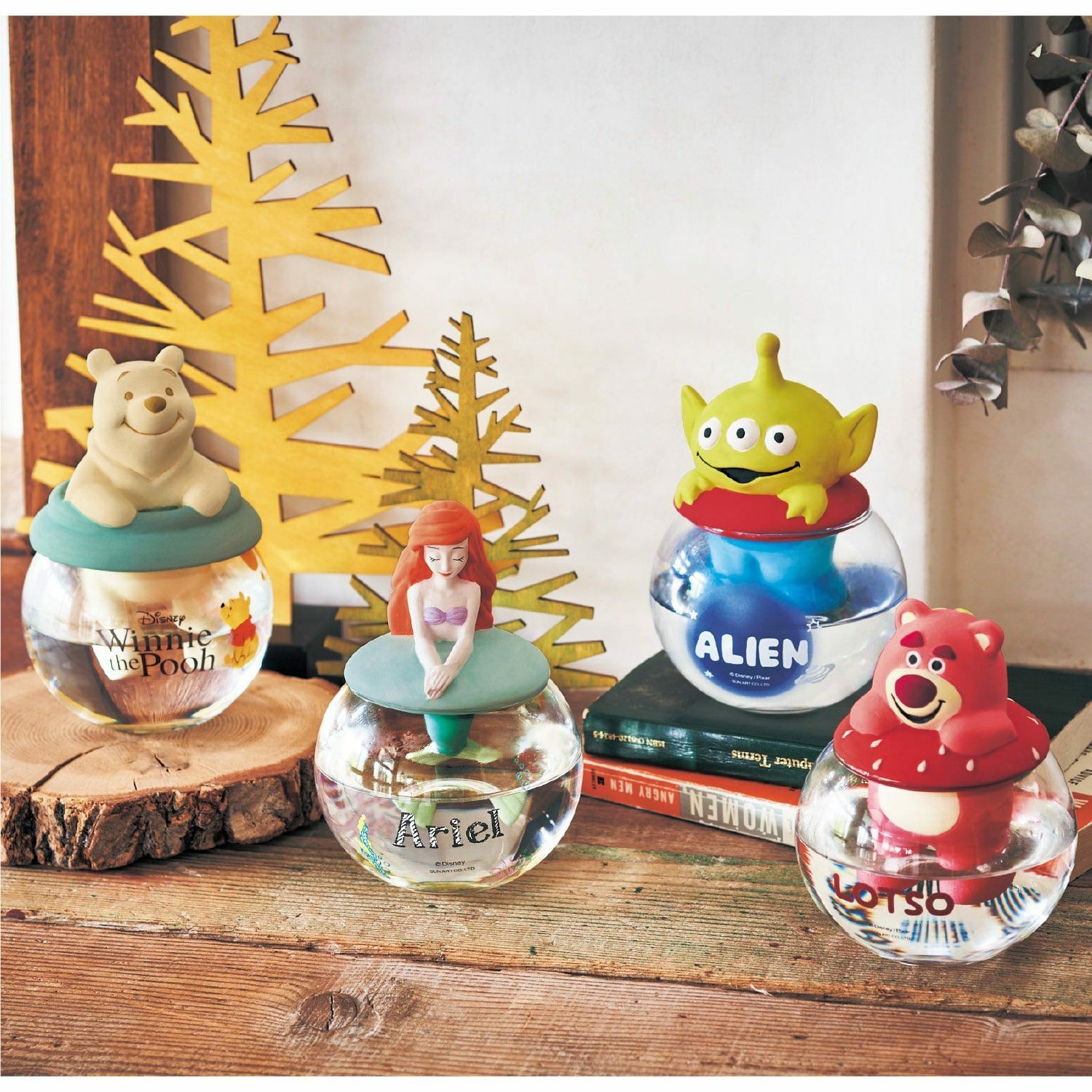 【現貨】日貨迪士尼免充電加濕器擺飾-維尼/三眼怪/小美人魚/熊抱哥