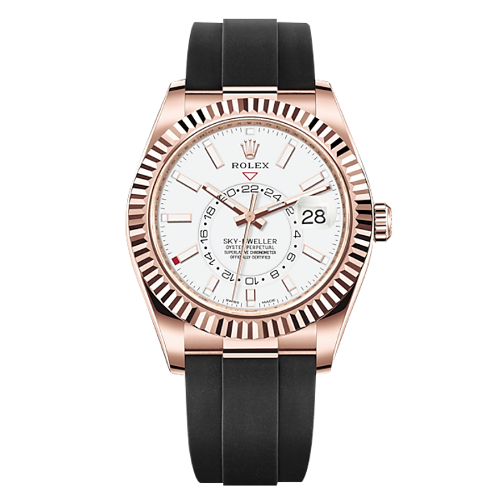 BRAND NEW ROLEX 326235 SKY-DWELLER WHITE DIAL OYSTERFLEXBRACELET42MM