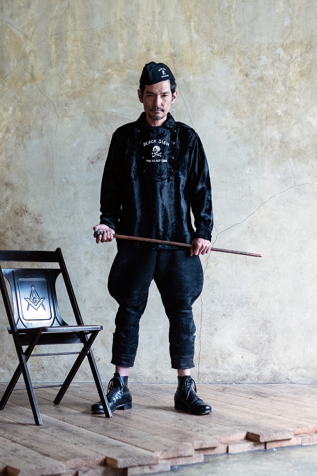 Black Sign BS Garrison Cap / Deep Sea Black