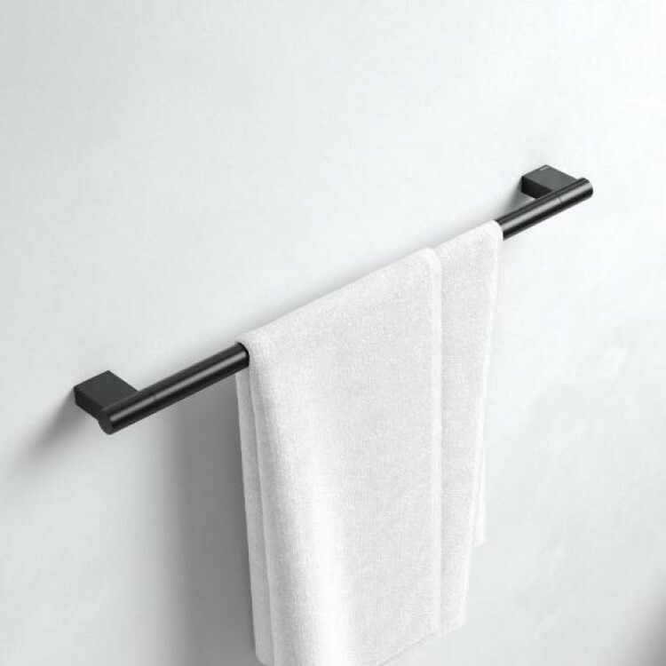 KEUCO｜Plan 毛巾桿 60cm l 80cm（粉烤黑）14901370600 14901370800