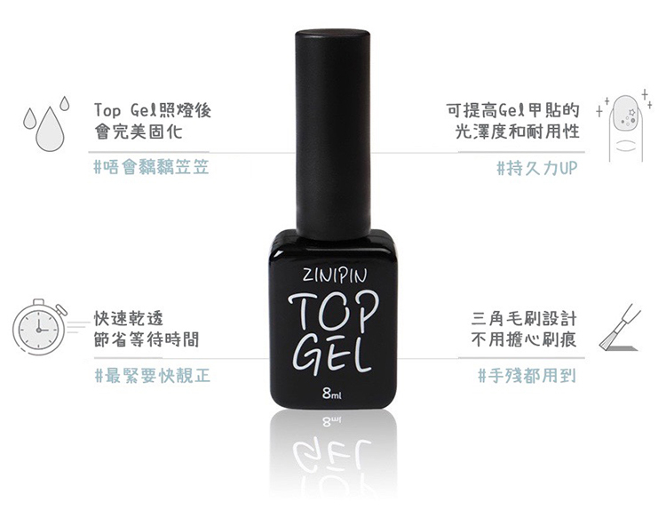 韓國Zinipin| Nail Care| Top Gel| 面油