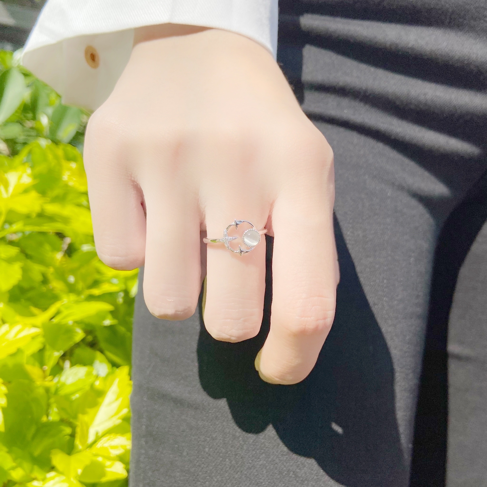 | 925純銀・ 貓眼石 | 灼熱星球戒指 | RI0329 |