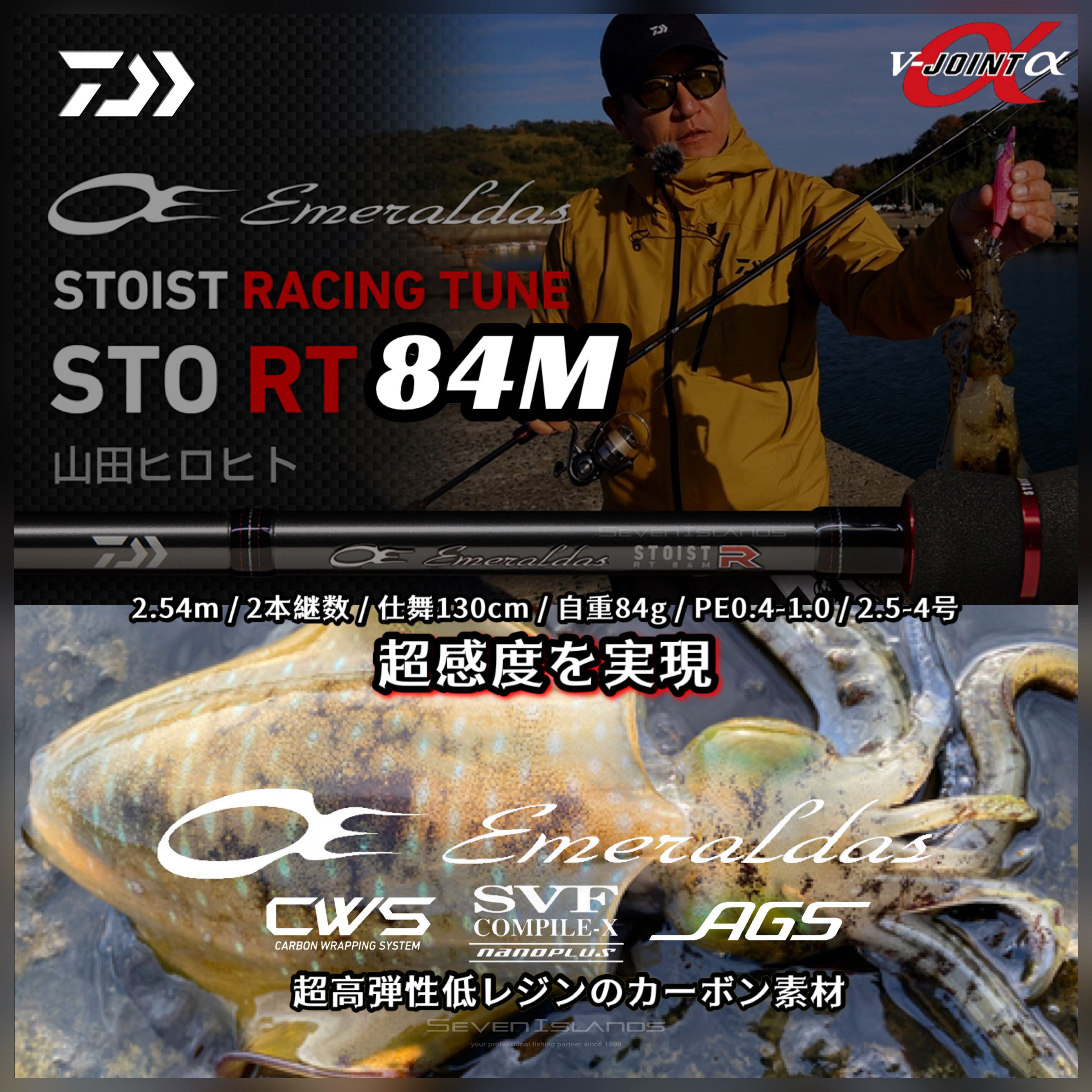 DAIWA EMERALDAS STOIST RACING TUNE 84M