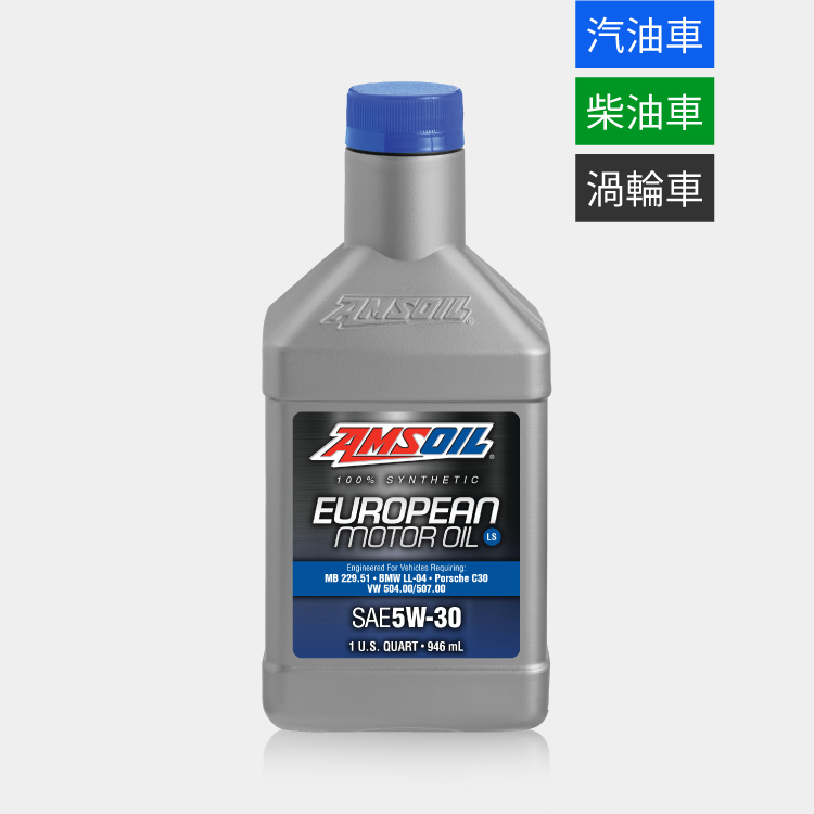 AMSOIL 安索 5W30 LS 歐規版全合成機油 946ml