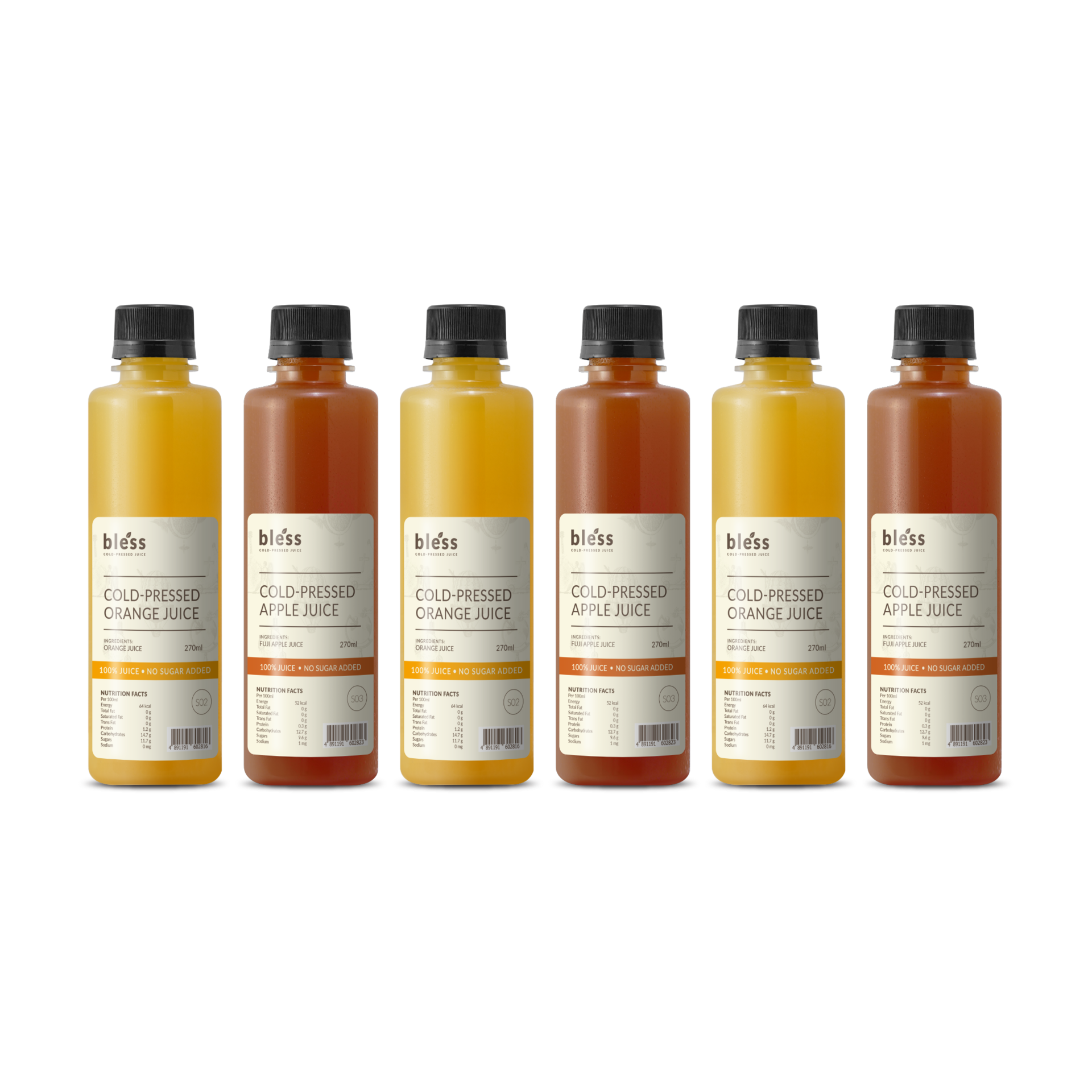 100%真‧果汁6支裝