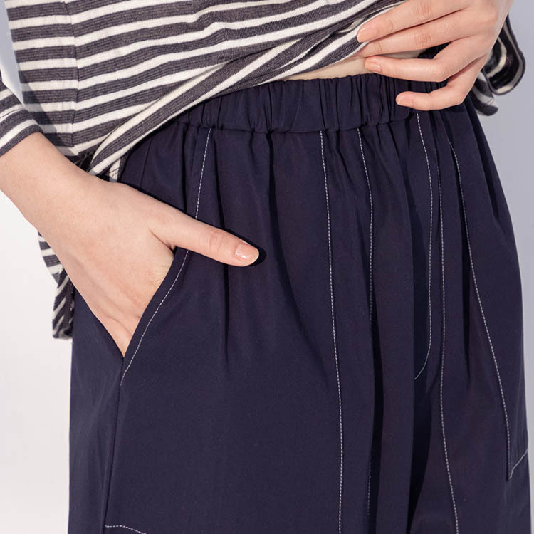 自由自在跳色裝飾褲-無際