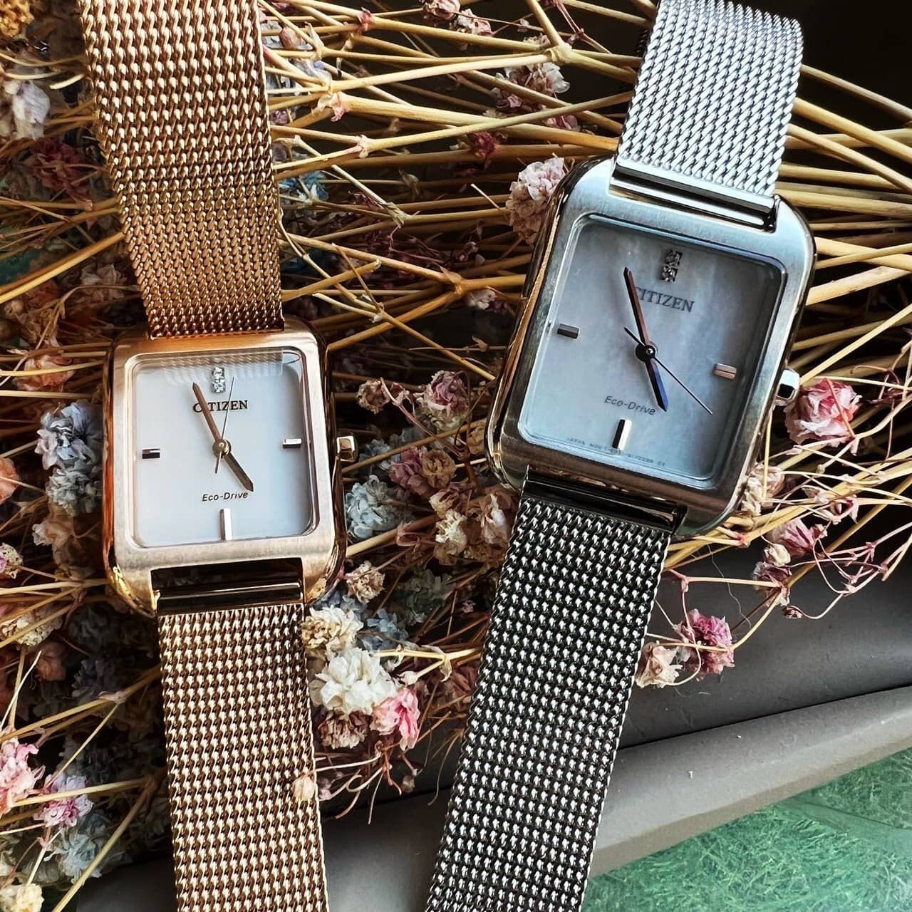 【CITIZEN 星辰】Lady's系列 光動能復古大三針女錶 EM0491-81D 銀色 / EM0493-85P 玫瑰金色 23.5mm 現代鐘錶