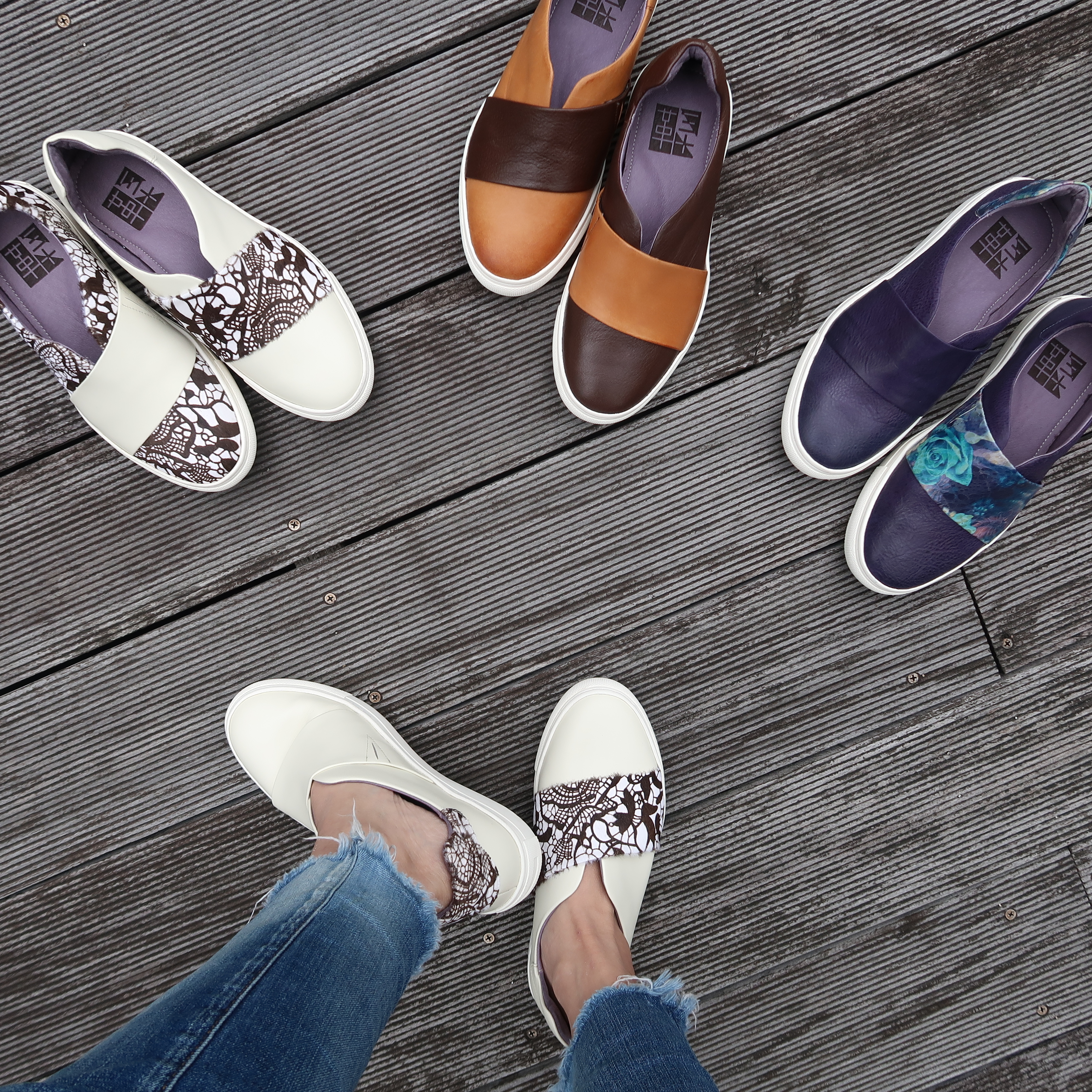 【不能沒有你】再版全真皮小牛皮懶人鞋休閒鞋小白鞋