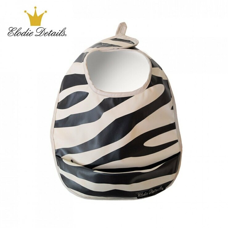 瑞典 Elodie Details 防水口袋圍兜 -Zebra Sunshine