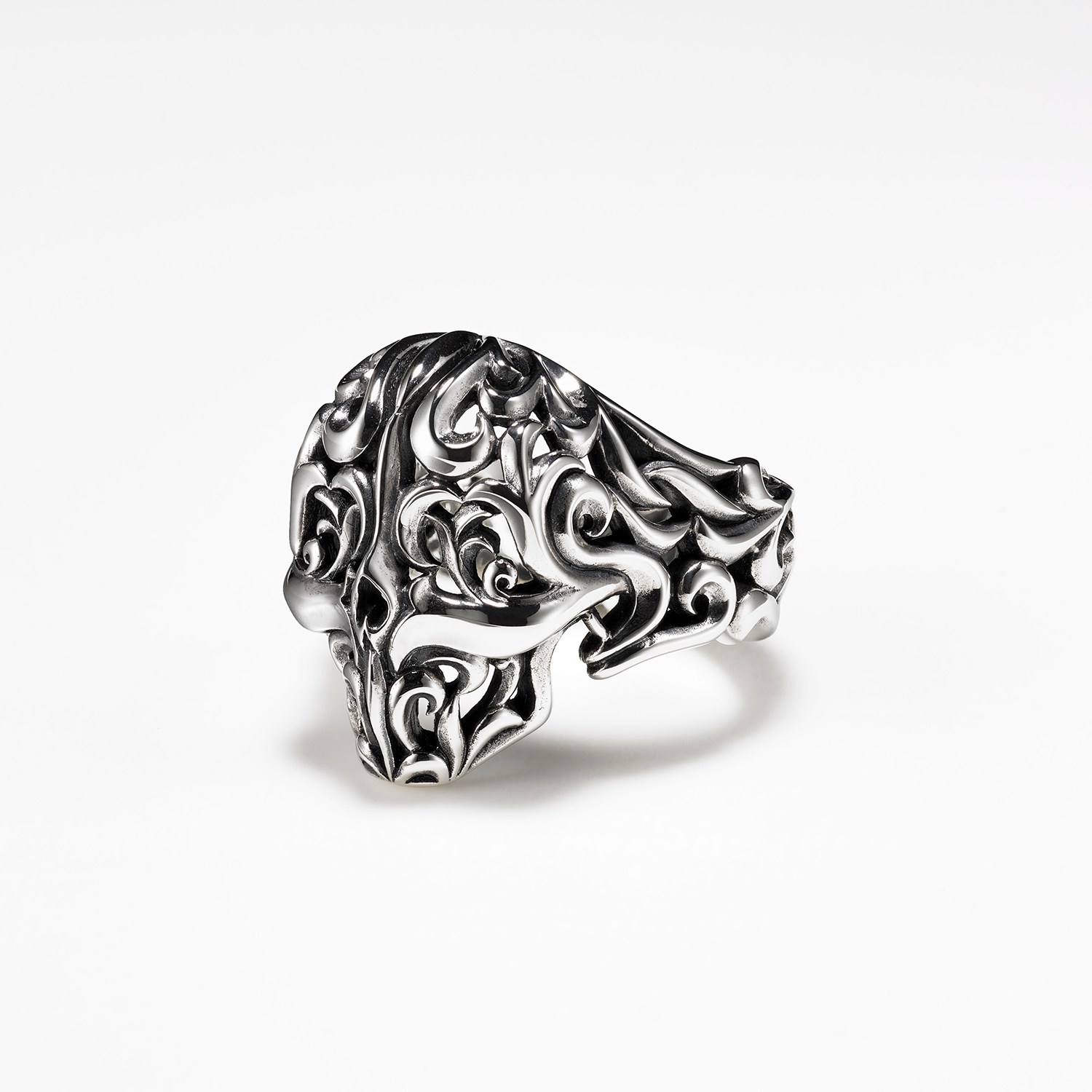 LILY FLORAL SKULL 戒指