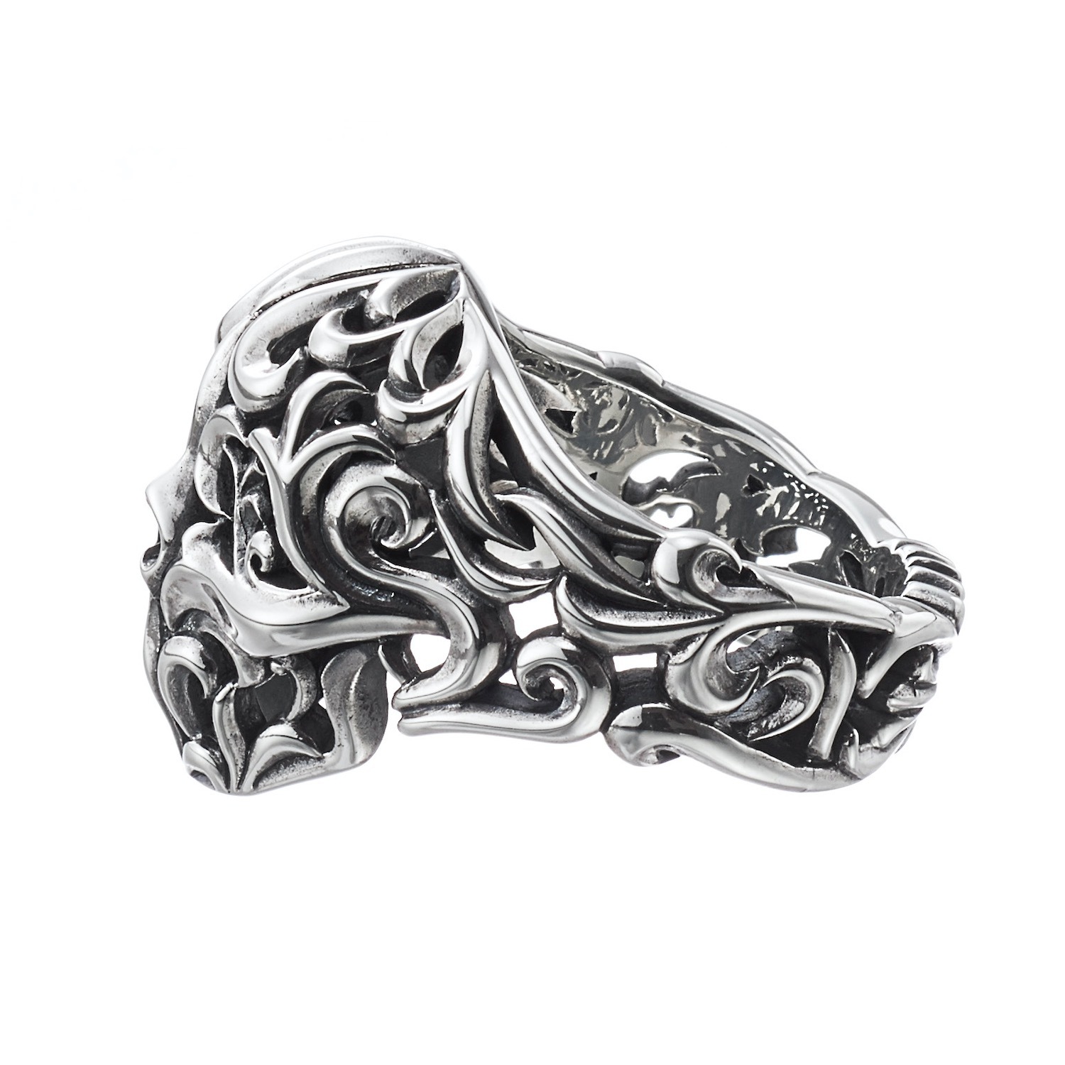 LILY FLORAL SKULL 戒指