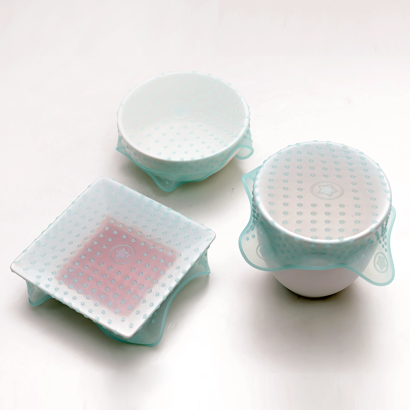 LEXINGTON  silicone stretch and seal food wraps (set of 4 pcs)