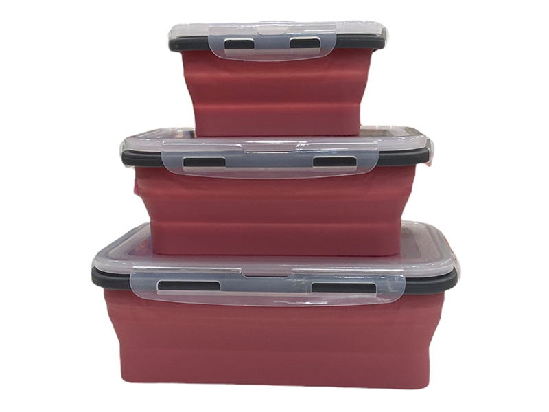 LEXINGTON silicone collapsible storage box (set of 3 pcs)