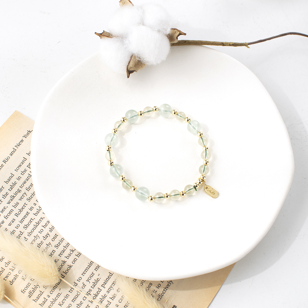 能量手鍊【萊姆】黃水晶葡萄石手鍊