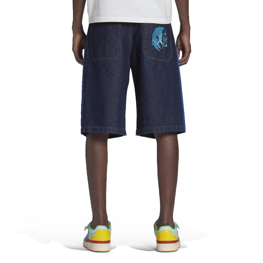 【adidas KF JEAN SHORTS 限量聯名牛仔短褲 】