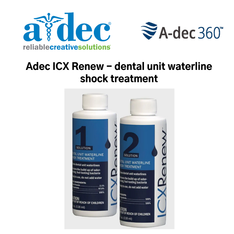 Adec ICX Renew dental unit waterline shock treatment