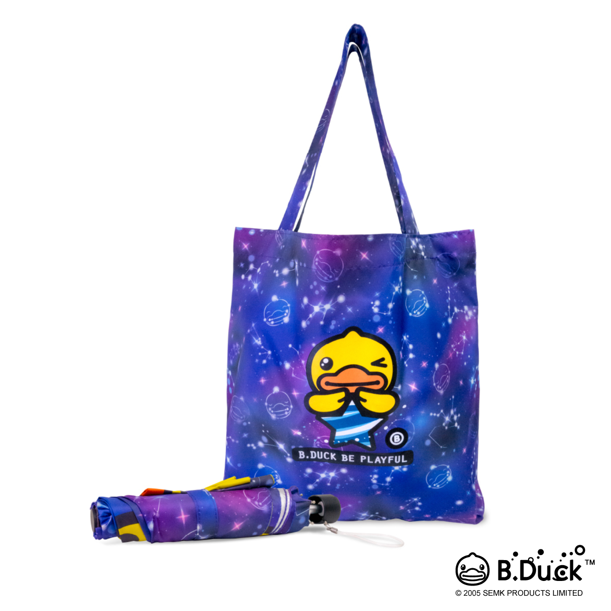 B.DUCK 環保袋連雨傘 (星空)