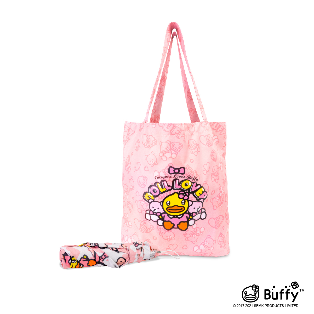 B.DUCK buffy 環保袋連雨傘 (小熊)