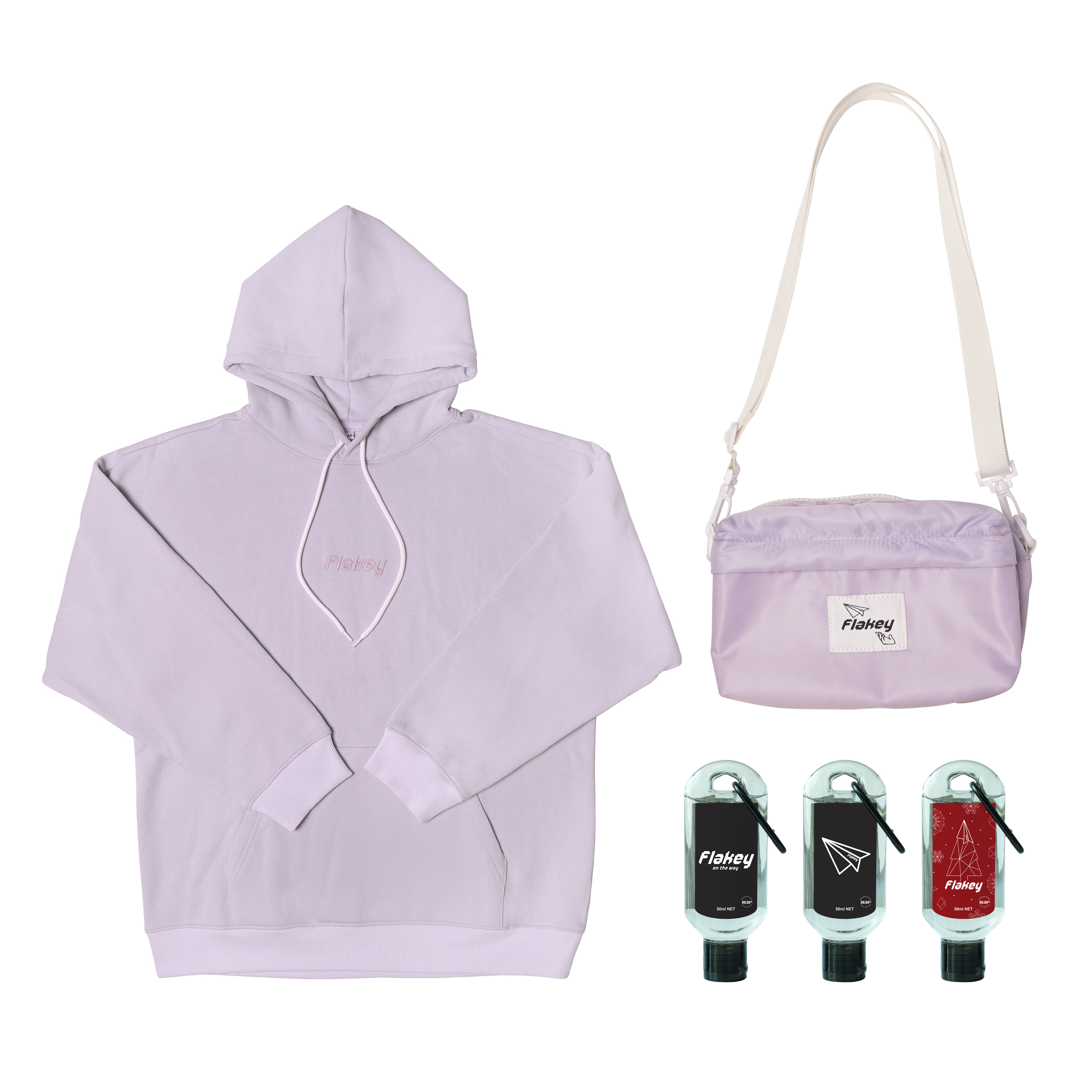 FLAKEY 斜孭袋聖誕限定禮盒裝 ( 幻紫斜孭袋 + 幻紫連帽衛衣)