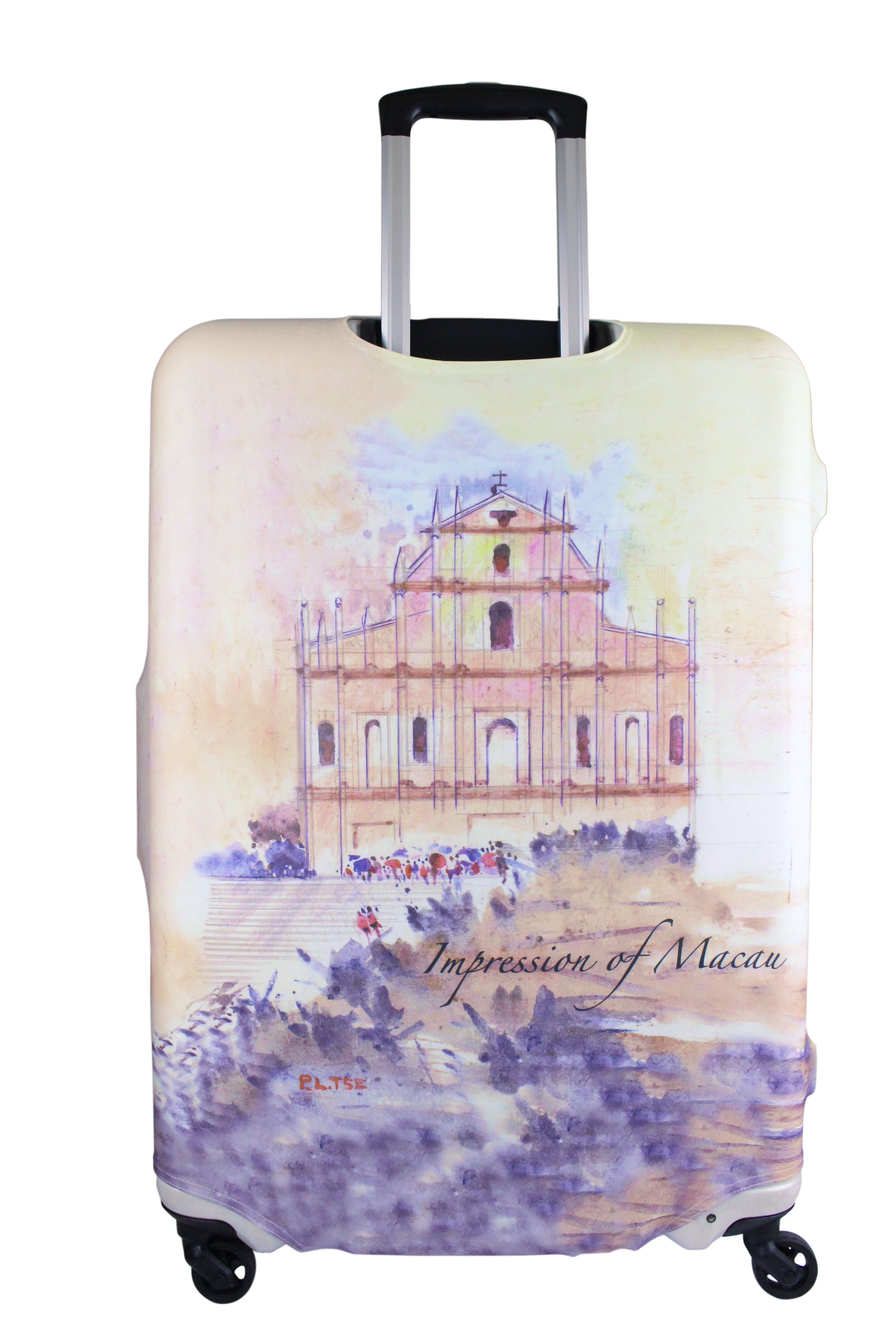 森雅文化藝術行李箱套 - 印象大灣區- 澳門世界遺產大三巴牌方
