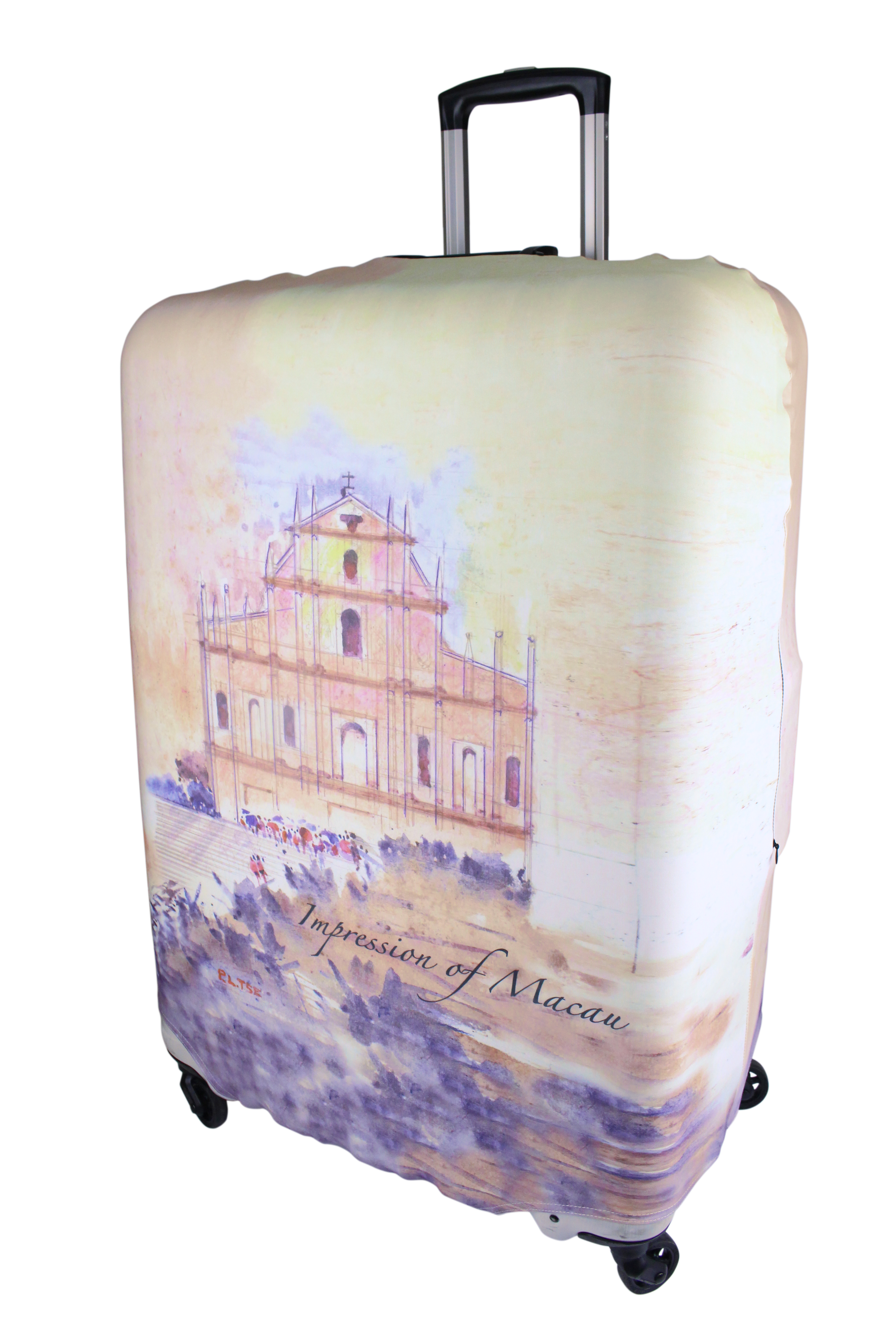 森雅文化藝術行李箱套 - 印象大灣區- 澳門世界遺產大三巴牌方