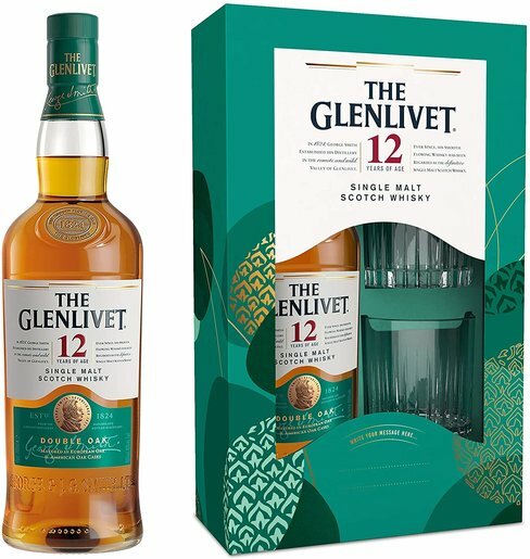 The Glenlivet The Glenlivet 12年雙桶單一麥芽威士忌700ml 連杯套...