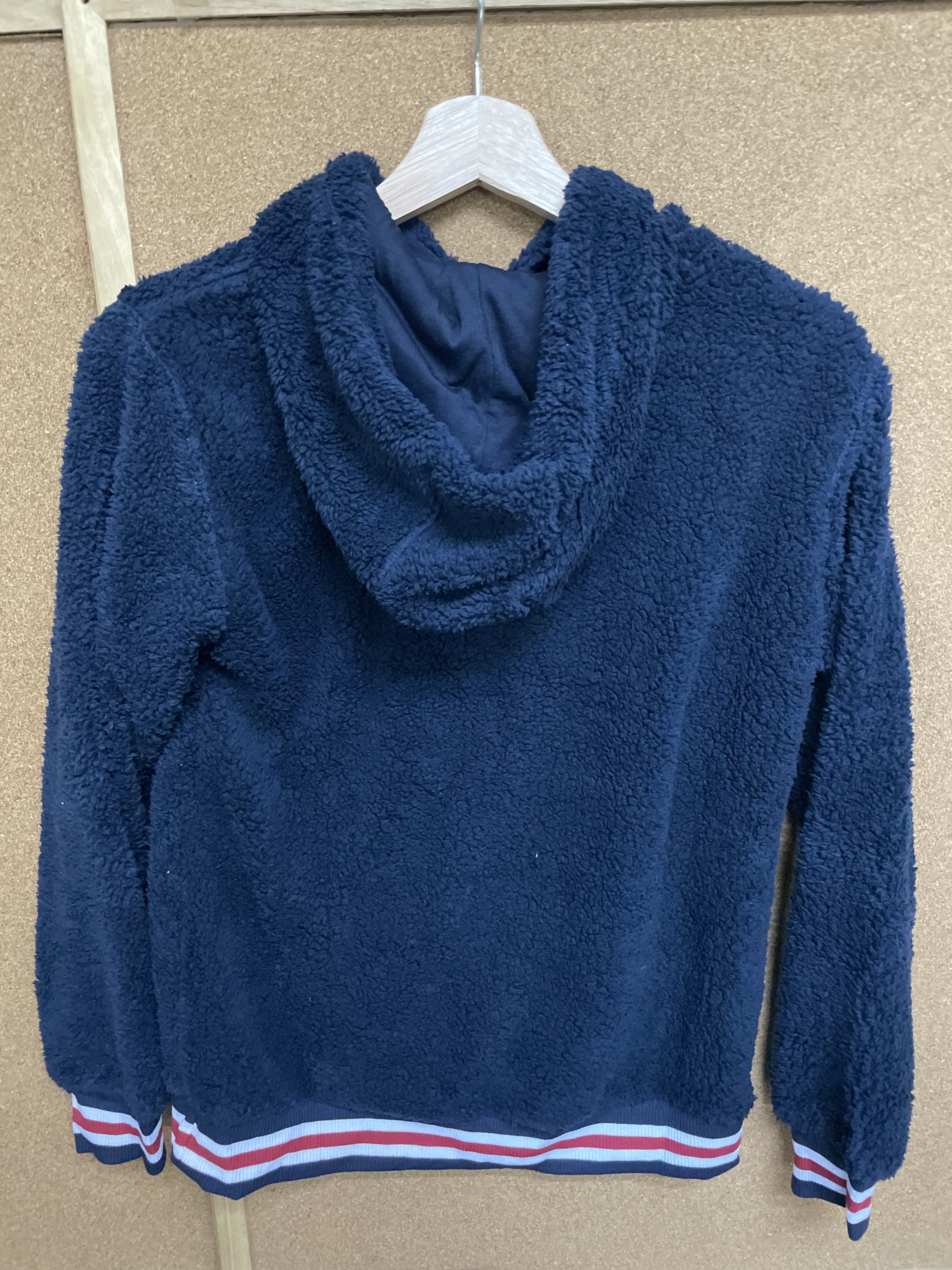 【盤點清貨】Fila 男童深藍色fleece 夾棉hoodie（大人可著）