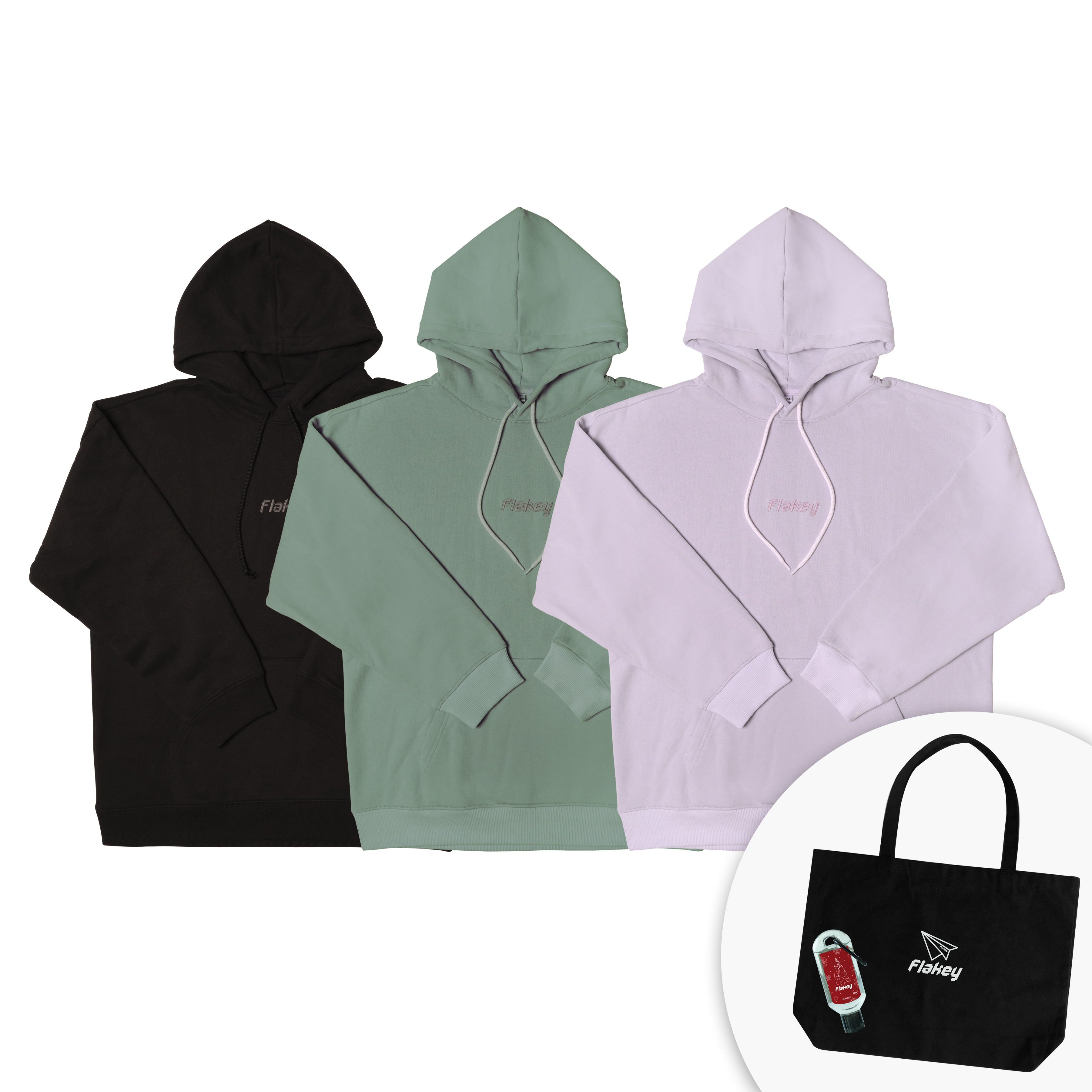 FLAKEY 衛衣聖誕限定套裝 (Flakey Logo 連帽衛衣 + Flakey Logo手提袋)
