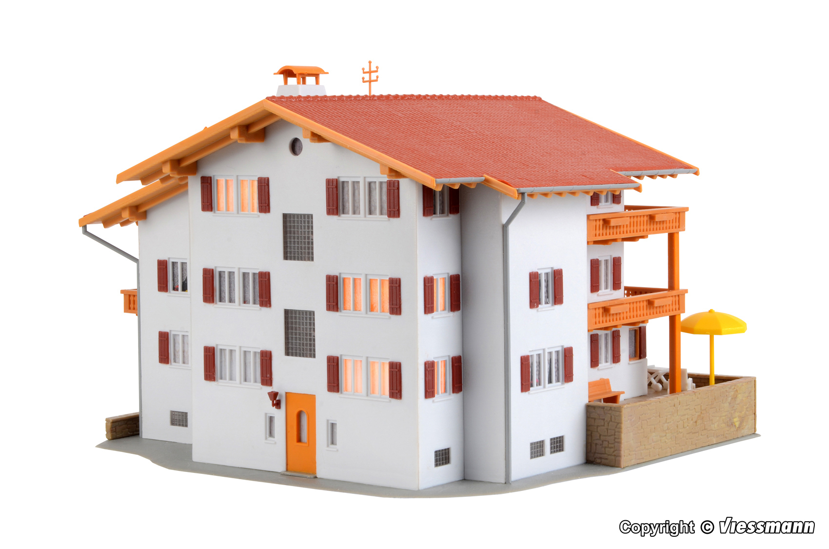 Kibri 38077 HO Alp yard incl floor interior lighting