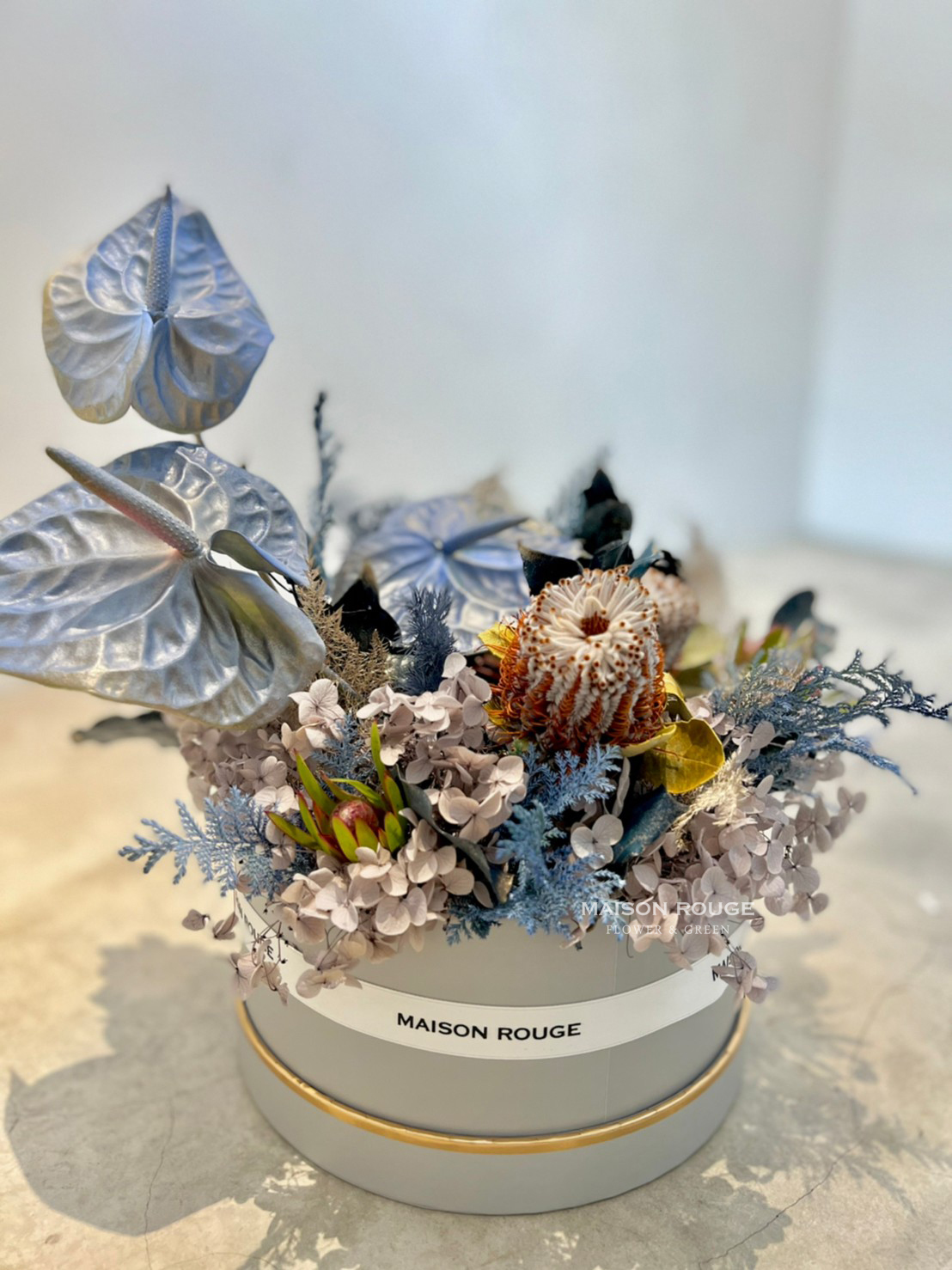 奇幻冰雪花盒・乾燥花