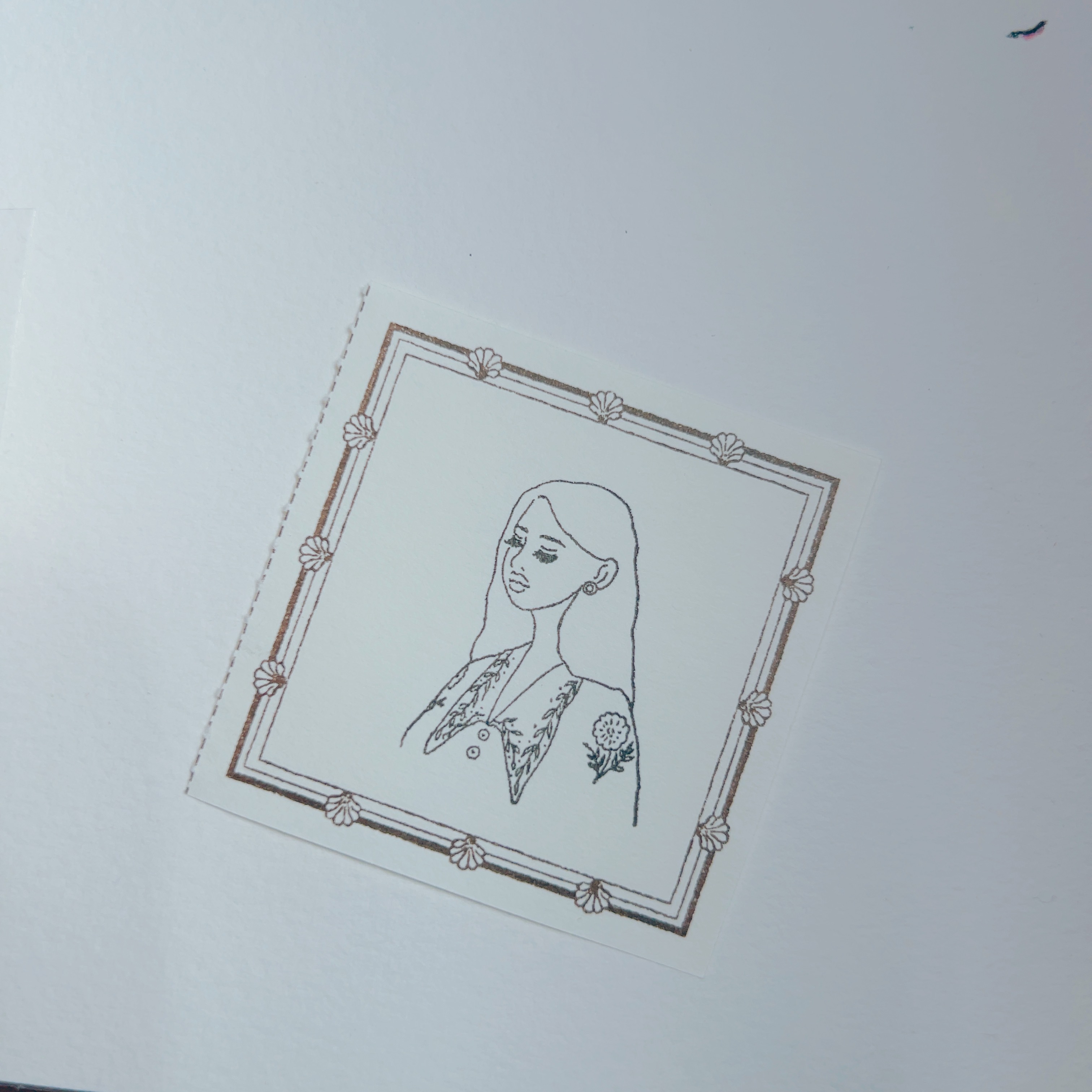 刺繡領女孩 櫸木印章|甜蜜生活