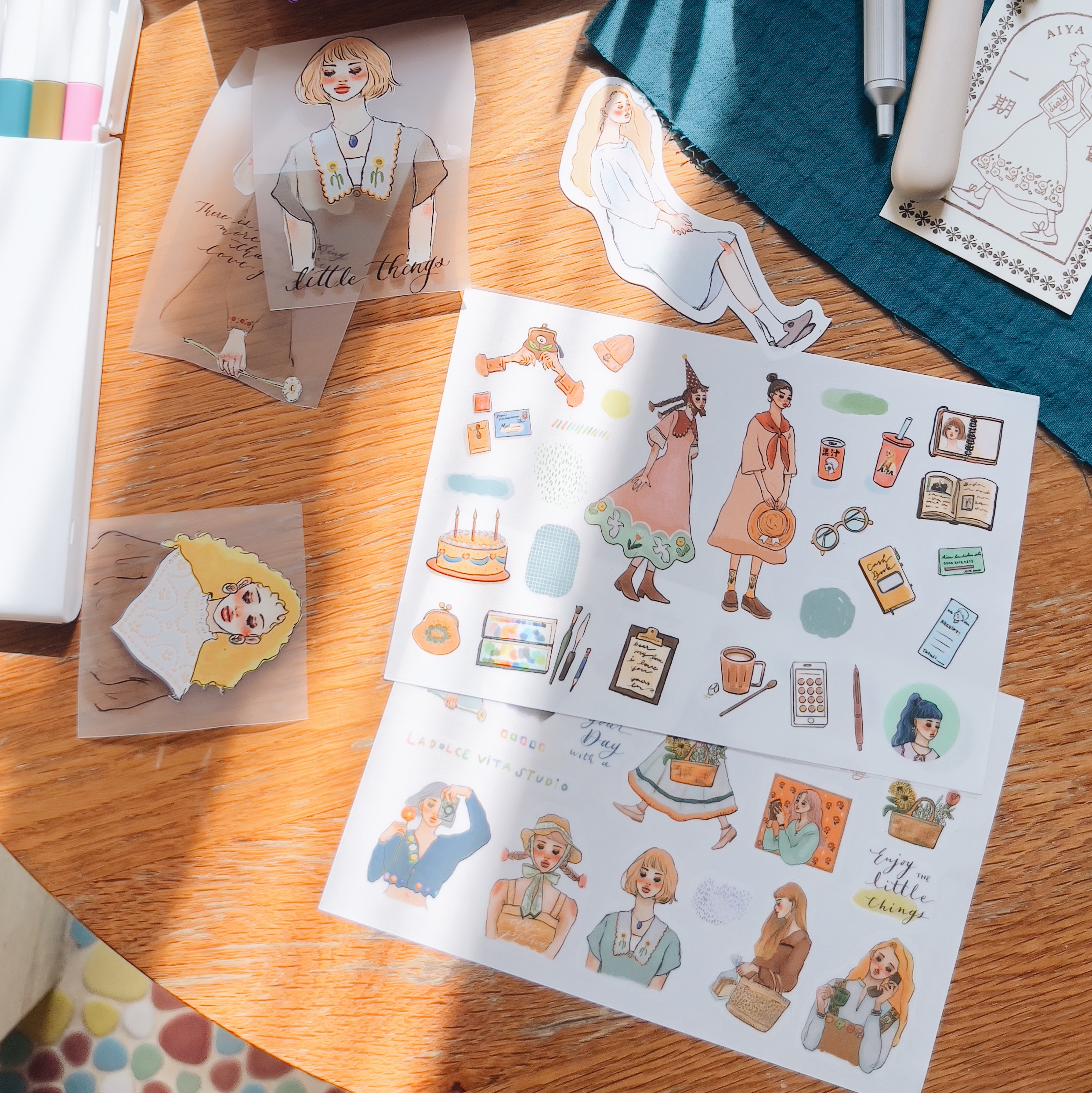 百花之歌 轉印貼紙 兩張一組|甜蜜生活