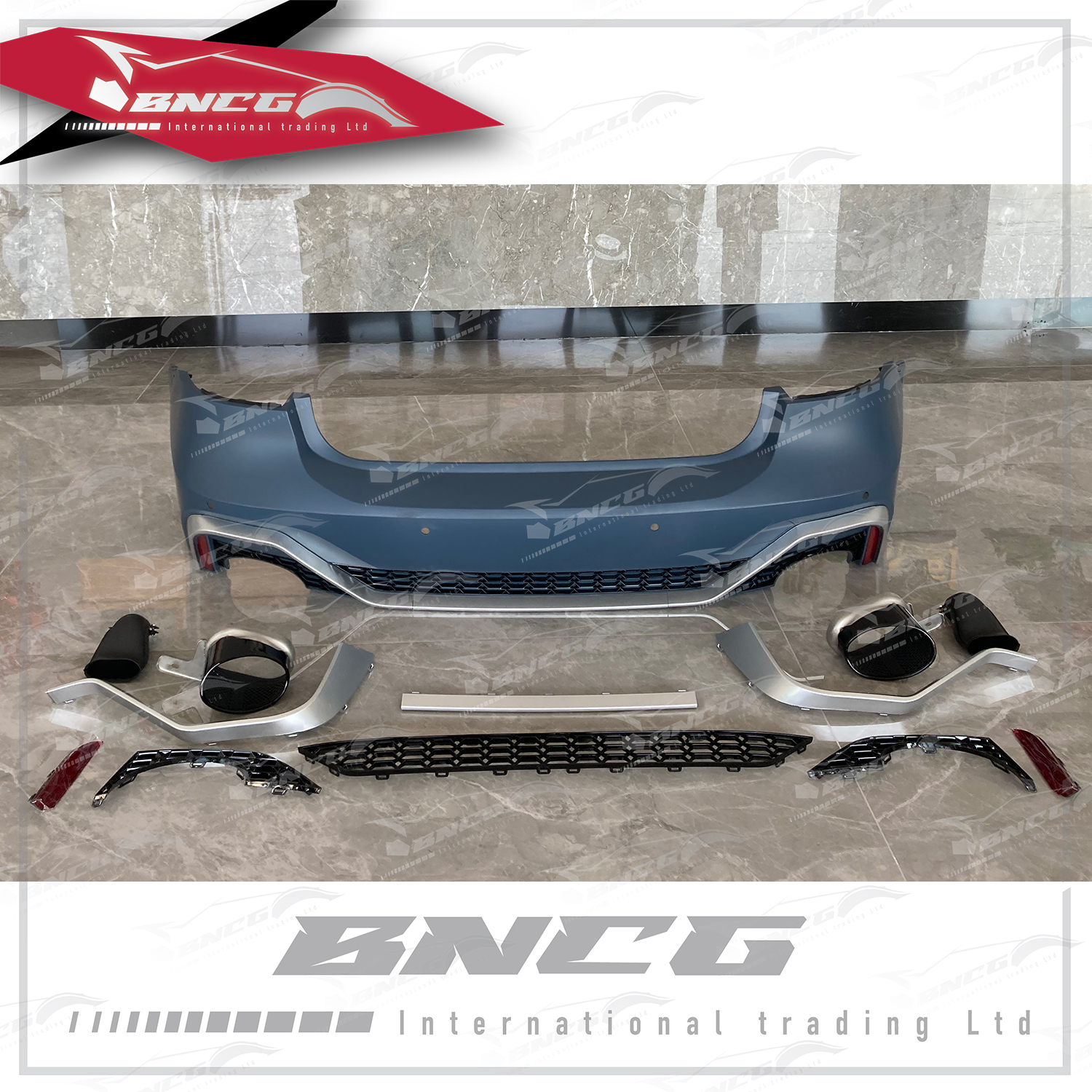 奧迪 Audi A7 S7 C8 19+年式 改裝 空力套件 RS7款 後保桿 後擾流 底漆 含尾飾管