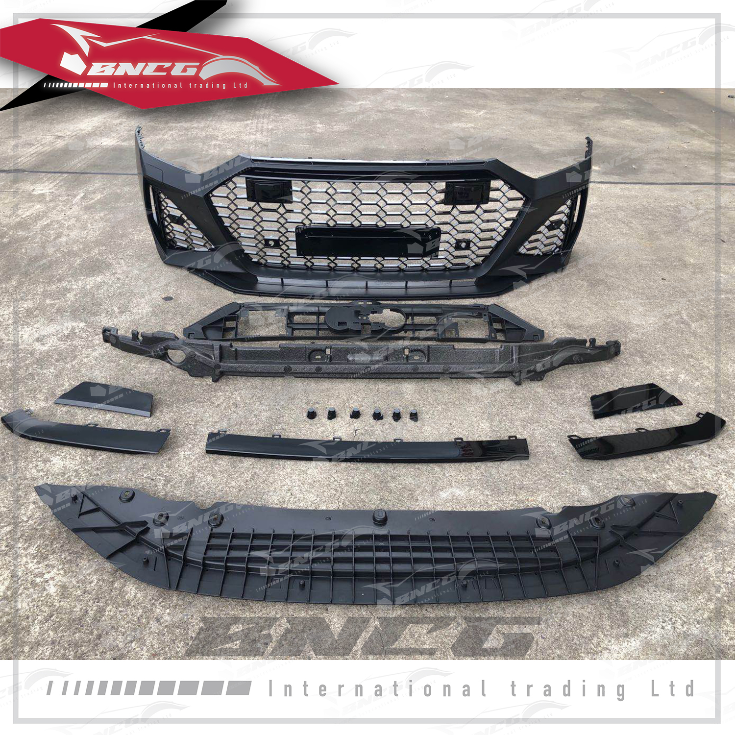 奧迪 Audi A7 S7 C8 19+年式 改裝 RS7包圍 前保險桿 大包圍 底漆 水箱罩任選