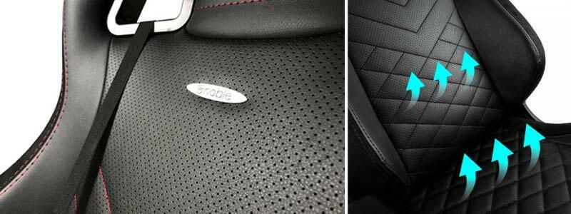 米特3C數位–noblechairs皇家EPIC系列電競賽車椅-PU經典款-黑/金 電競椅/電腦椅