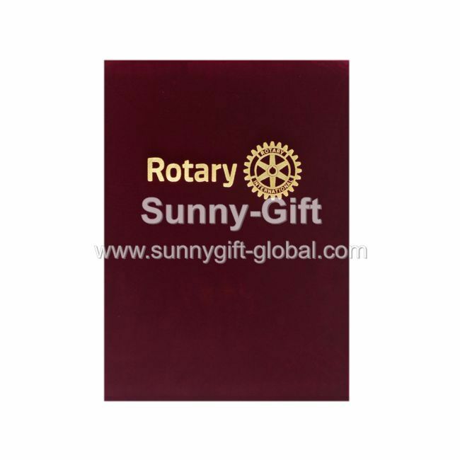 Rotary - Certificate Folder (Velvet)
