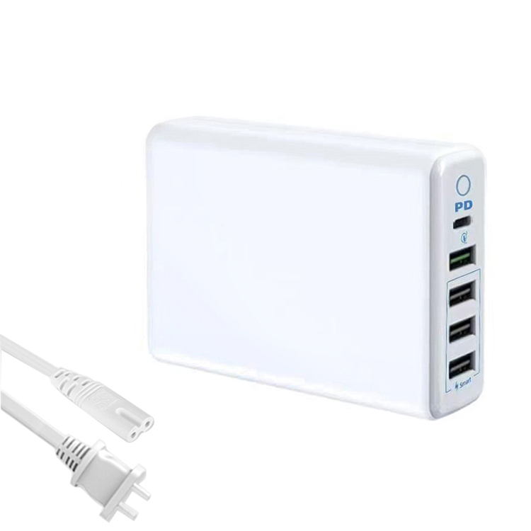 【ikanolife】USB_5Ports充電分享器快充版QC3.0+18WPD(黑/白)