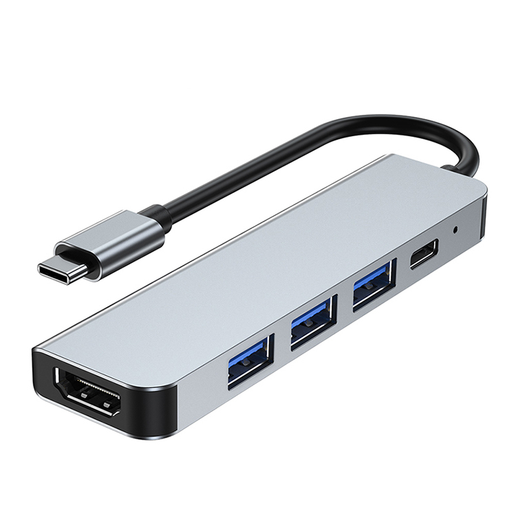 【ikanolife】5合1 Type-C轉HDMI_USB3.0+USB-C_集線器