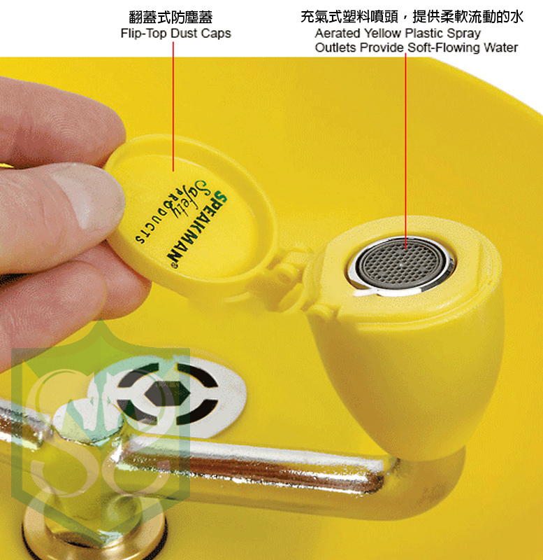 Bradley S19-220 Safety Eye/Face Wash with Plastic Bowl