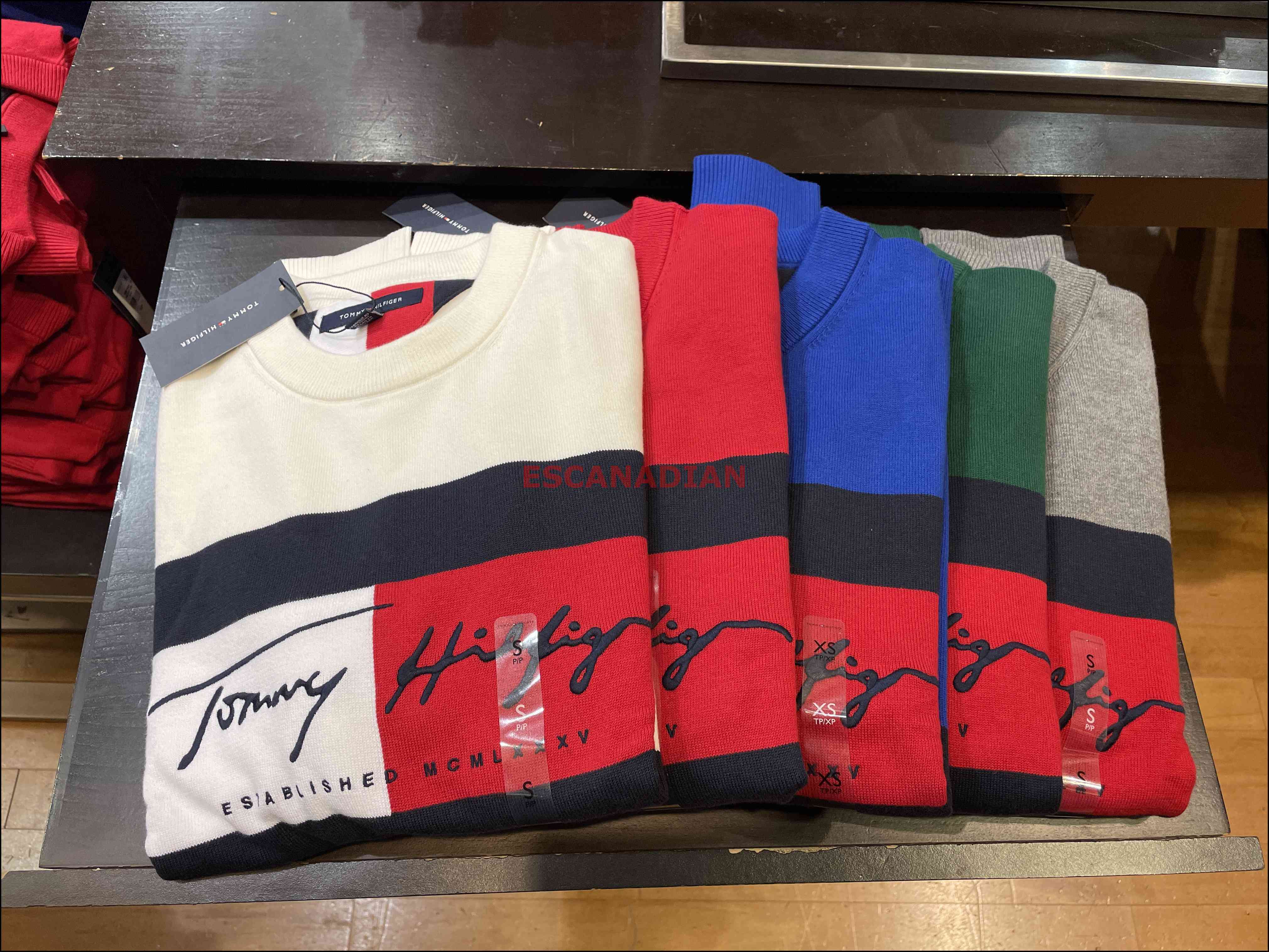 TOMMY 男大人 圓領 立體電繡大LOGO 針織毛衣 (5色)