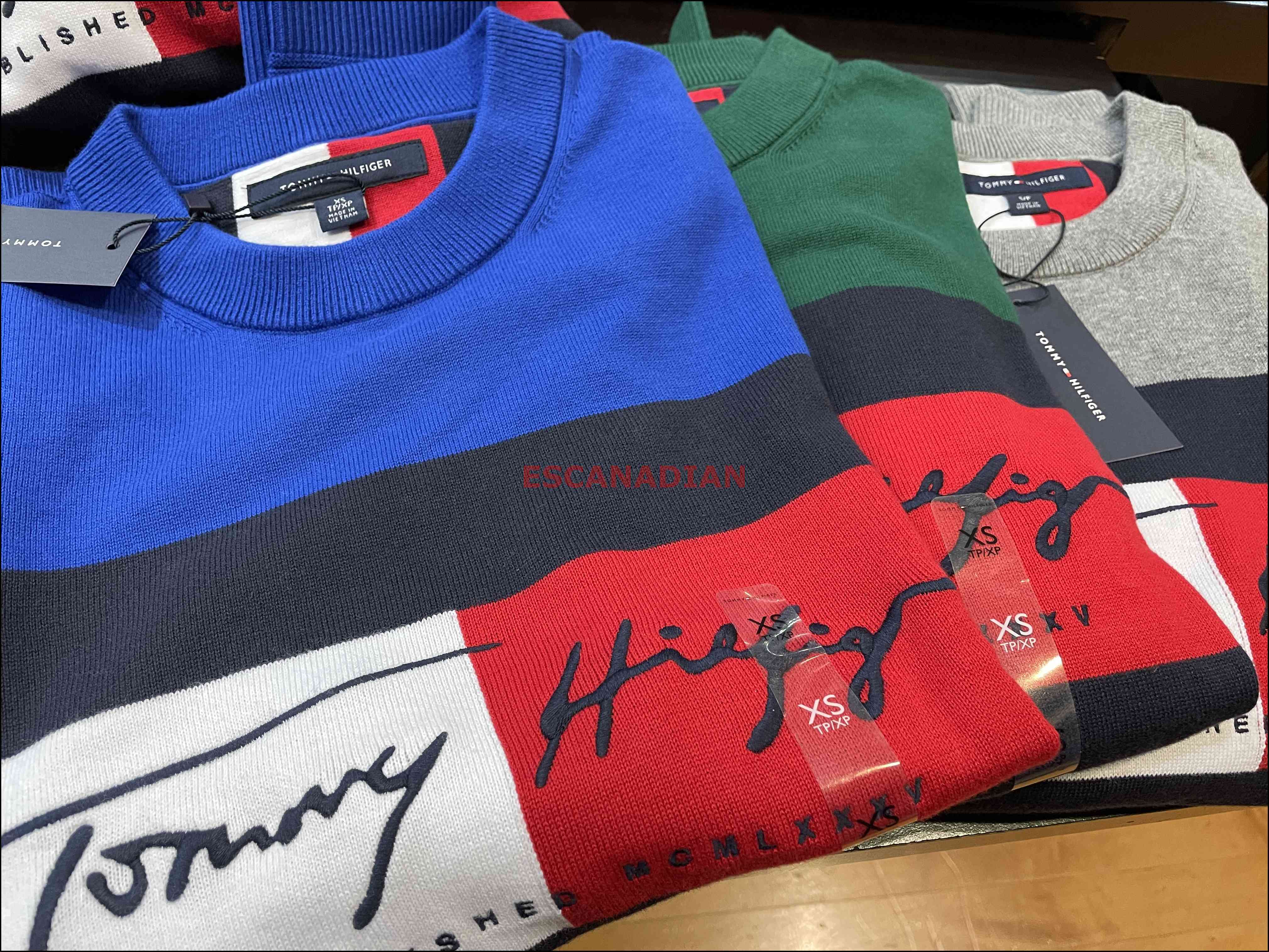 TOMMY 男大人 圓領 立體電繡大LOGO 針織毛衣 (5色)