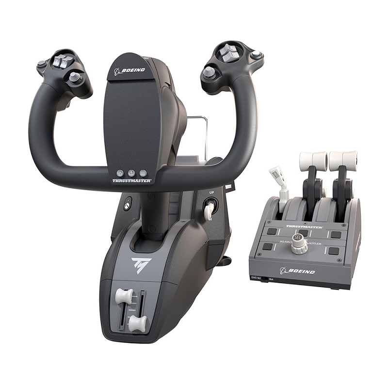 米特3C數位–Thrustmaster TCA Yoke Pack Boeing Edition 波音官方授權模擬飛行搖桿 油門節流閥弧座系統 可支援Xbox PC