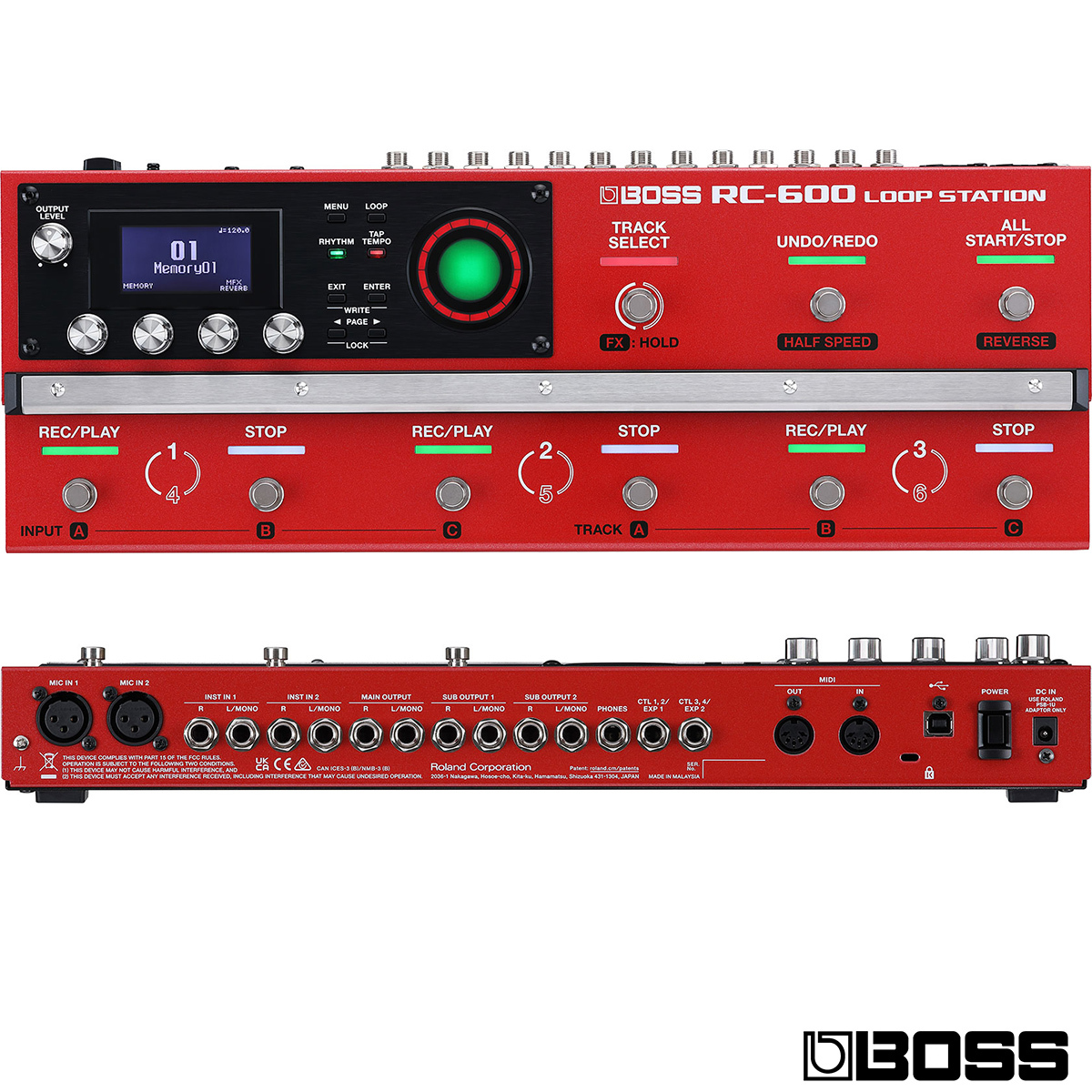 無息分期預購Boss RC-600 Loop station 樂器/吉他/人聲Loop