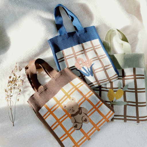 Dot to Dot 針織手挽袋